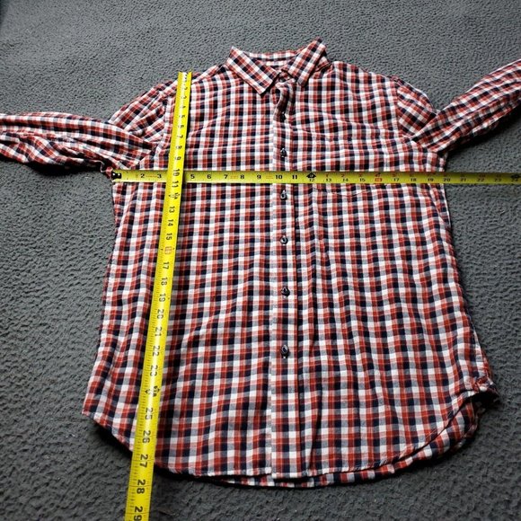Banana Republic Lightweight Flannel Plaid Button Shirt Multicolor Mens S Small - Picture 6 of 7